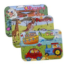 Wooden Puzzle in Tin - 12 Piece 